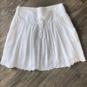 White skirt
